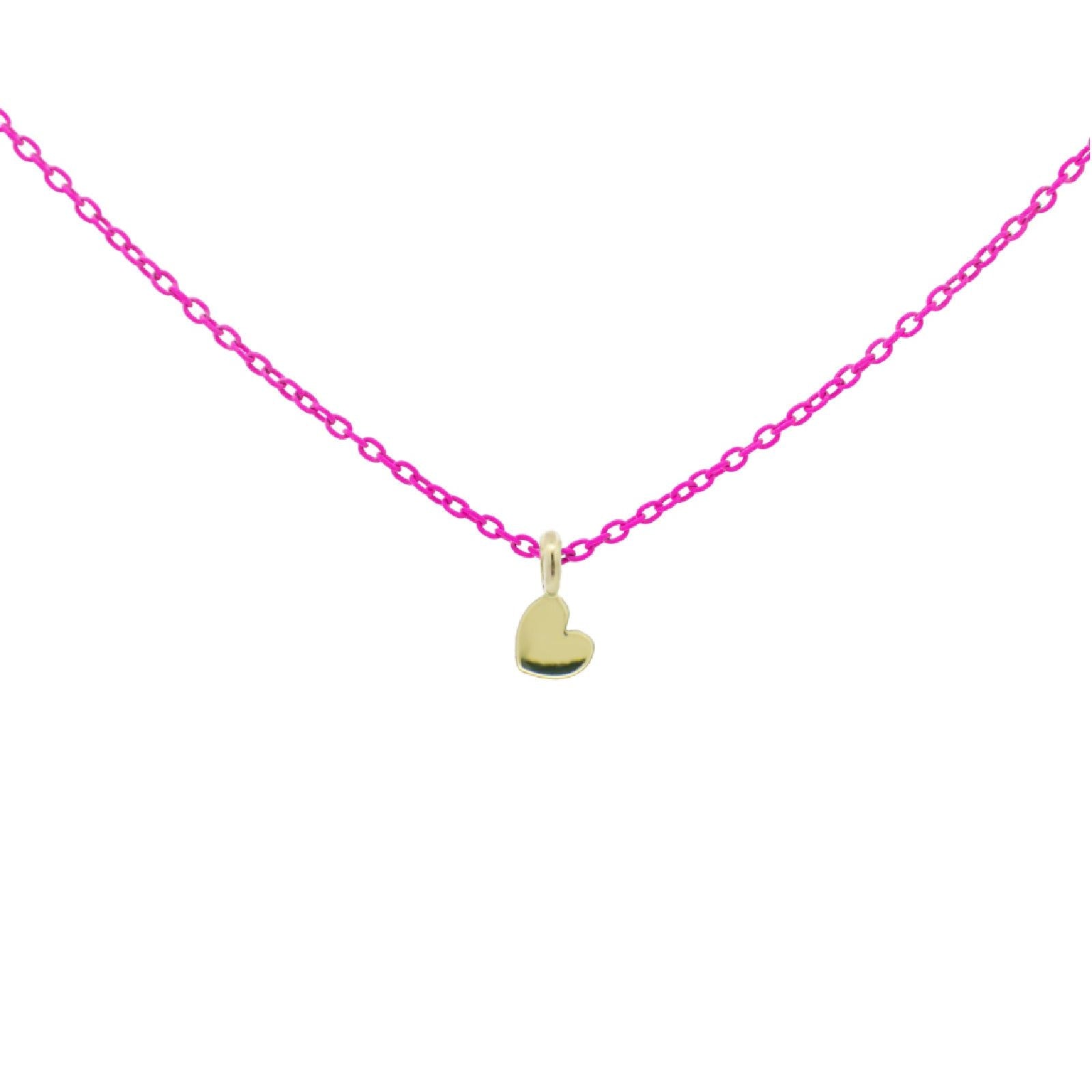 Collana argento rosa Rue Des Mille Golden Mate donna con cuore in oro 18K-GRV-K1-CUO-1