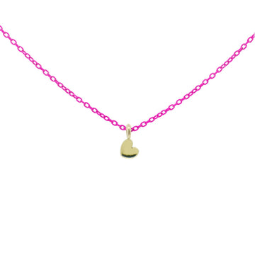 Collana argento rosa Rue Des Mille Golden Mate donna con cuore in oro 18K-GRV-K1-CUO-1