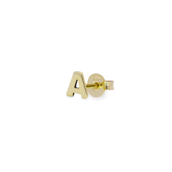 Orecchino lobo Rue Des Mille Golden Mate donna in oro con lettera A 18K-OR-LOB-INIZ-A-1