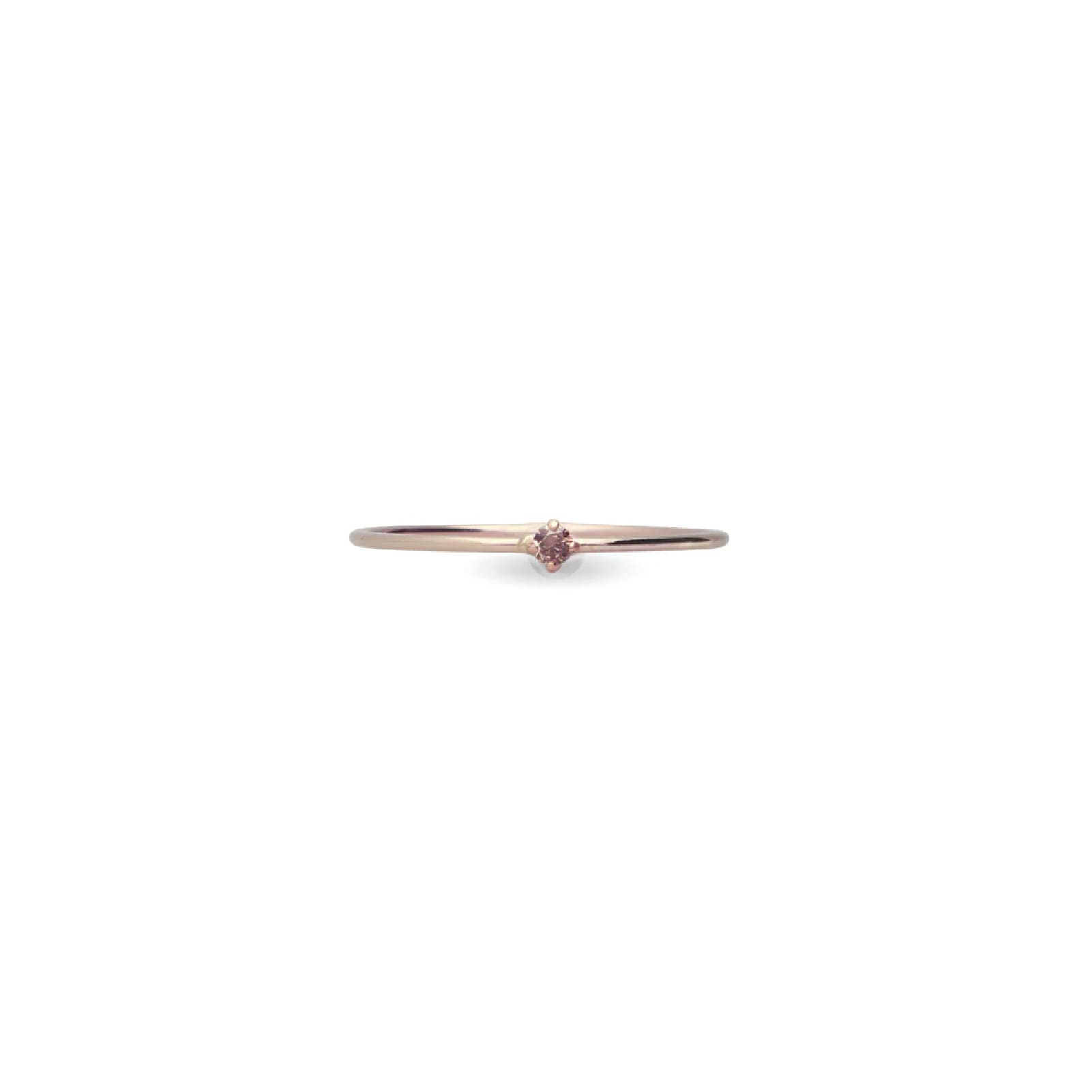 Anello Rubinia Filodamore in oro rosa e diamante filo 0.9 mm 18