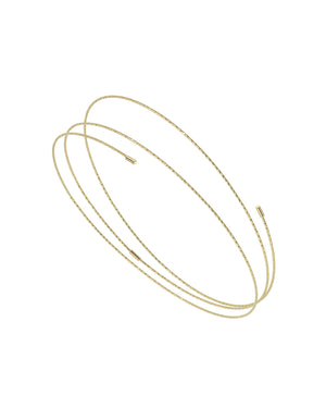 Bracciale da donna MagicWire Angel in oro giallo 18kt a spirale con 3 fili 19-B3F-G-01