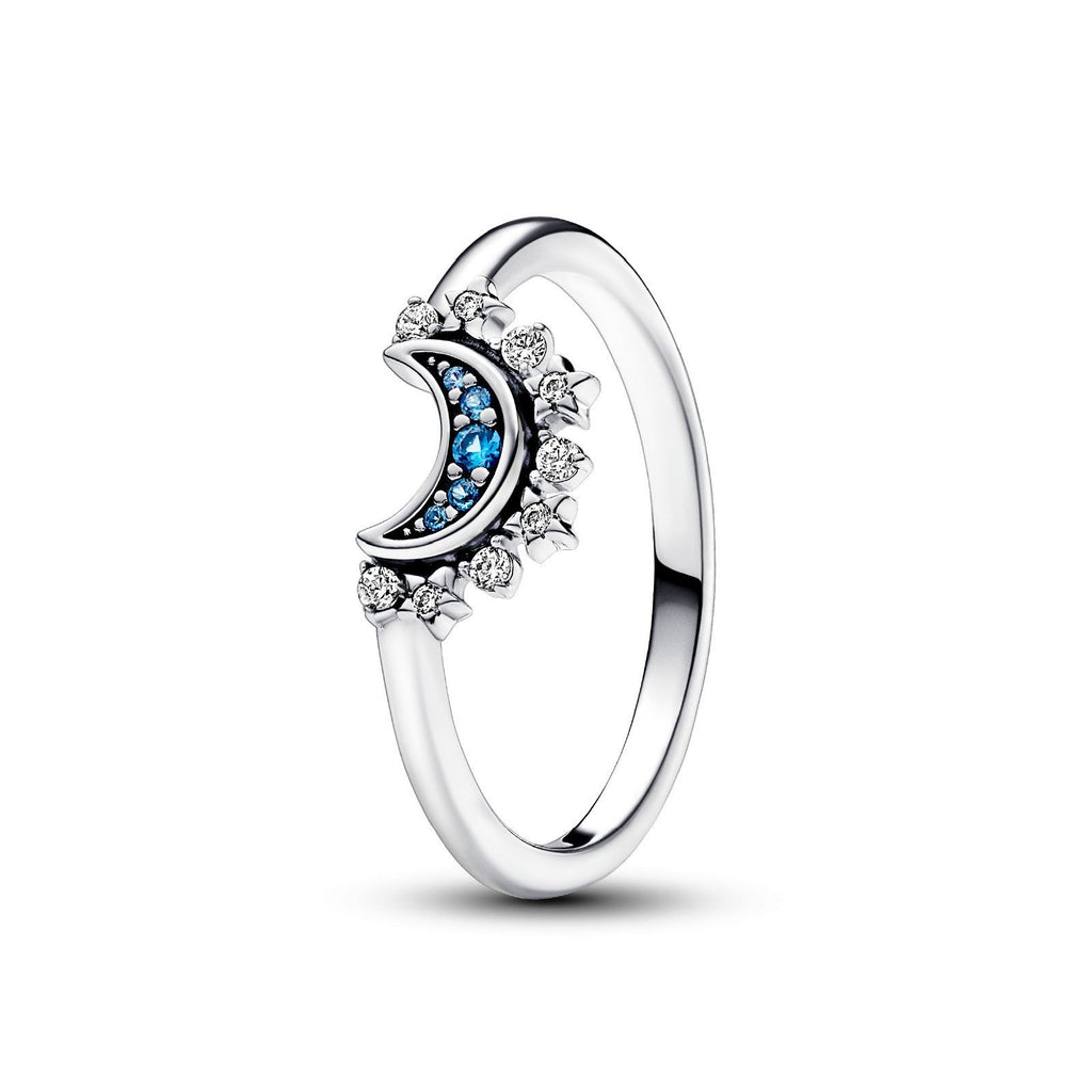 Anello Luna Pietre Blu