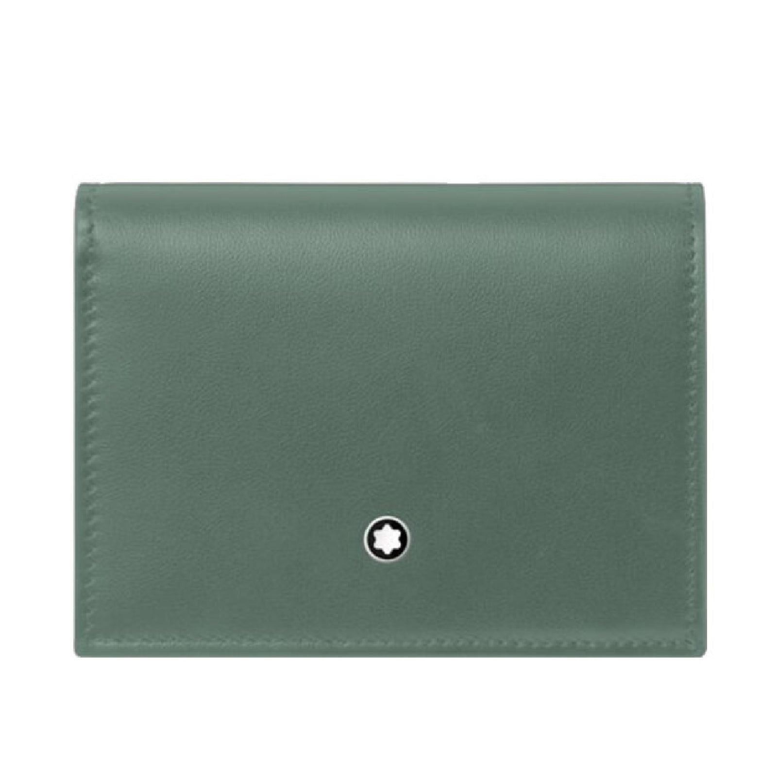 Portafoglio uomo Montblanc Continental Nano in pelle di vitello verde 198011-1