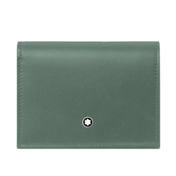 Portafoglio uomo Montblanc Continental Nano in pelle di vitello verde 198011-1