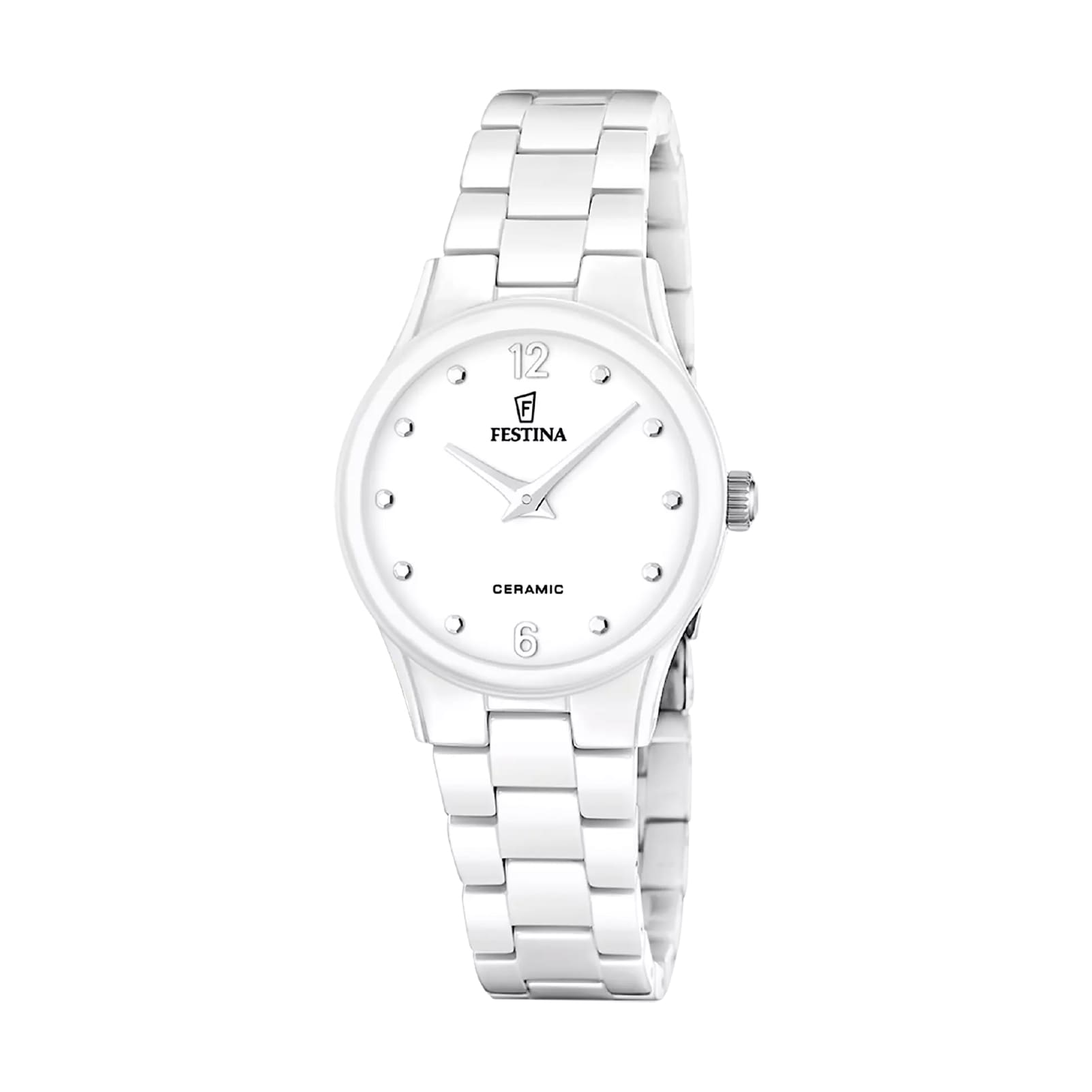 Orologio Festina con cassa e cinturino in ceramica bianca MISURA UNICA