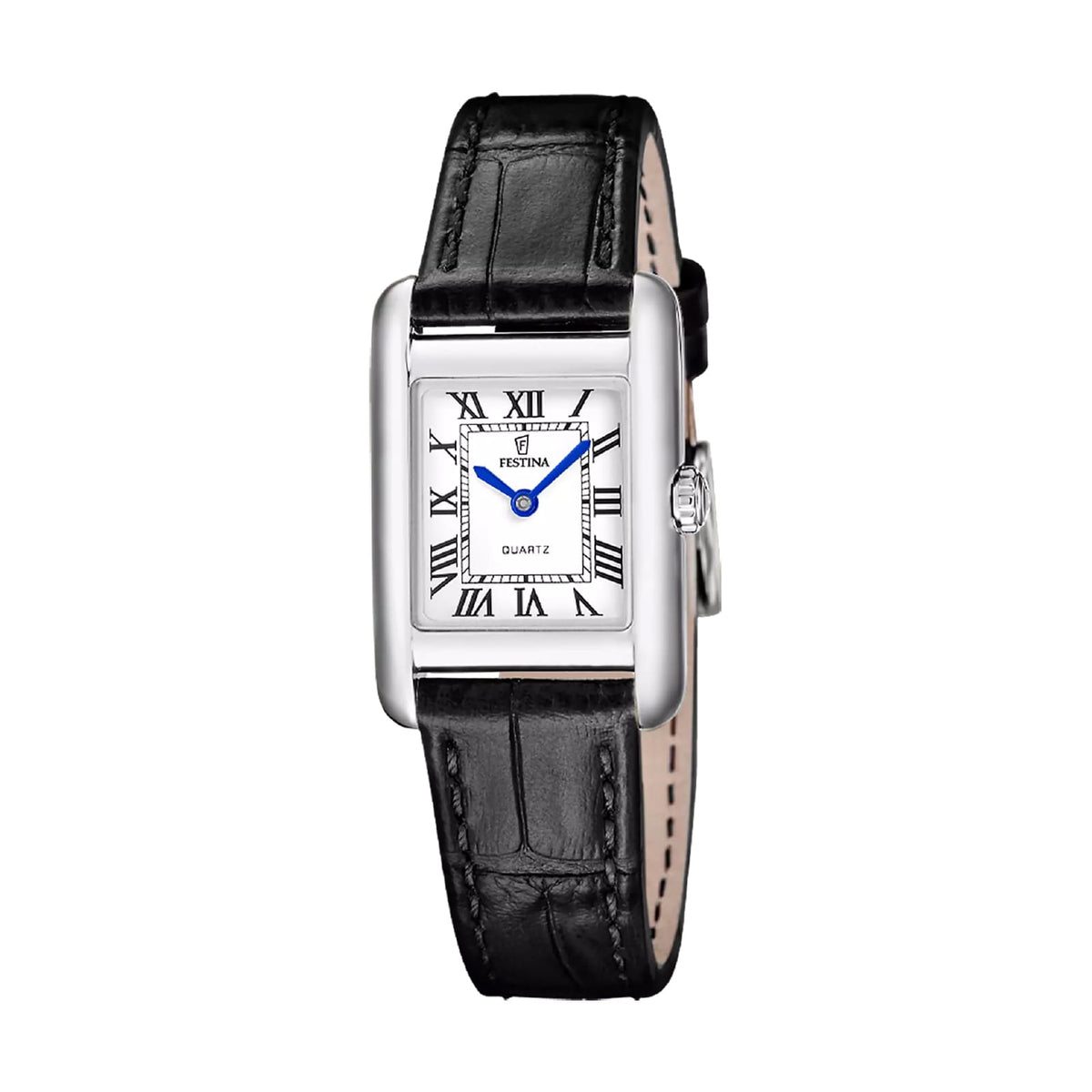 Orologio Festina On The Square in acciaio e pelle da donna MISURA UNICA