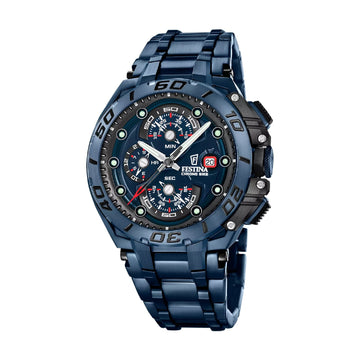 Orologio Festina Chrono Bike in acciaio blu da uomo MISURA UNICA