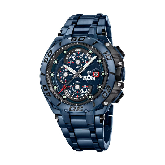 Orologio Festina Chrono Bike in acciaio blu da uomo MISURA UNICA