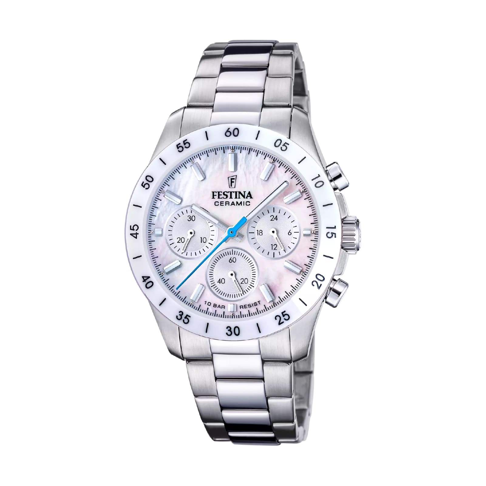 Orologio cronografo Festina Ceramic in acciaio inossidabile MISURA UNICA