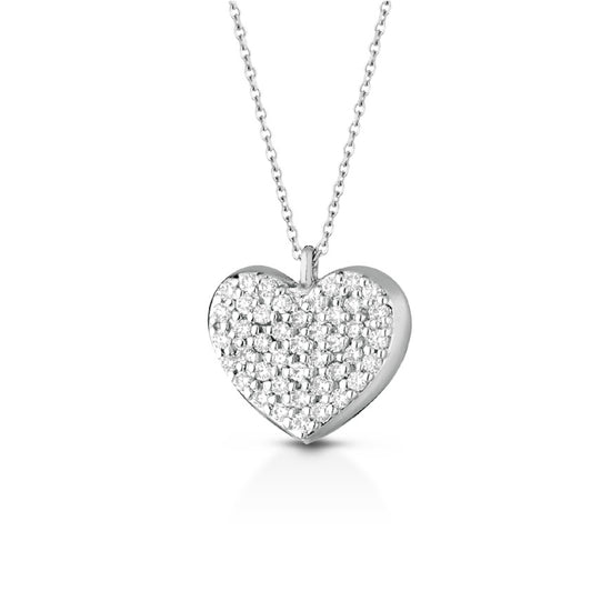 Collana pendente PG Gioielli oro 18kt con diamante 0,09ct G VS 40 cm
