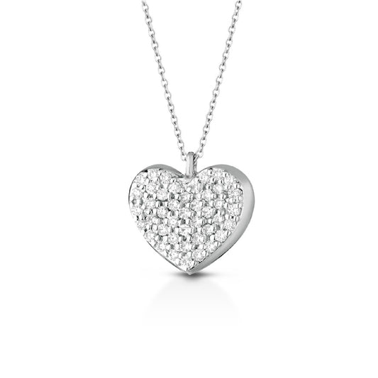 Collana pendente PG Gioielli oro 18kt con diamante 0,09ct G VS 40 cm