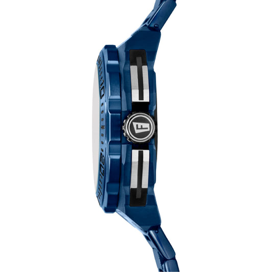 Orologio cronografo da uomo Festina in acciaio di colore blu MISURA UNICA