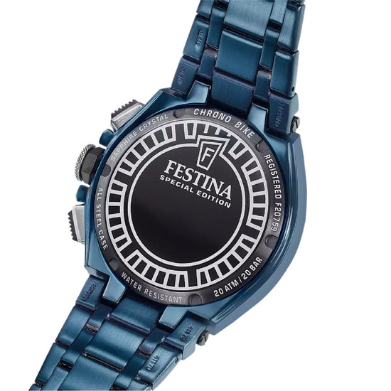 Orologio Festina Chrono Bike in acciaio blu da uomo MISURA UNICA