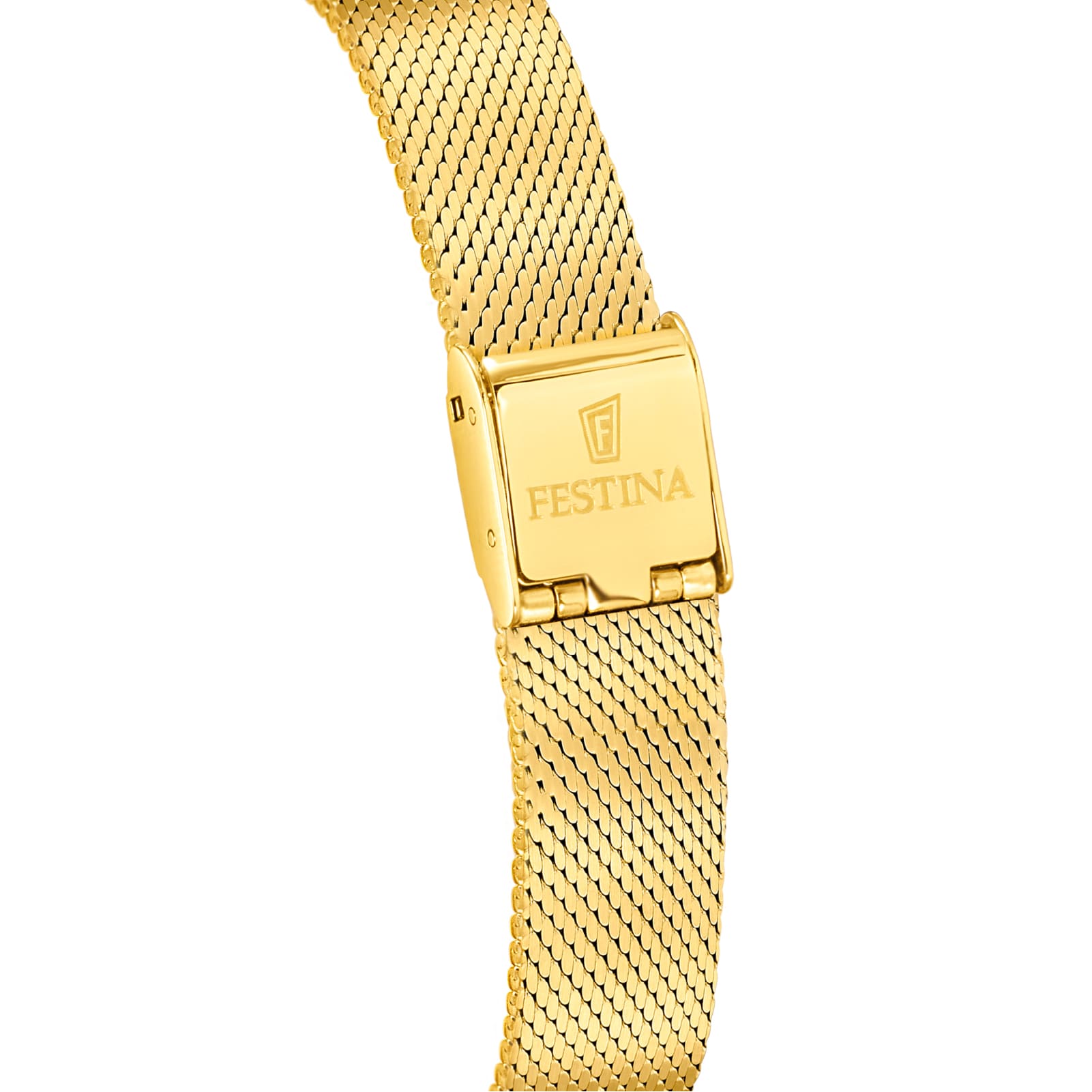 Orologio solo tempo Festina acciaio dorato a maglia mesh MISURA UNICA