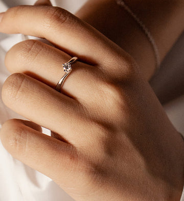 Anello Mabina My Diamond in argento con diamanti Lab Grown