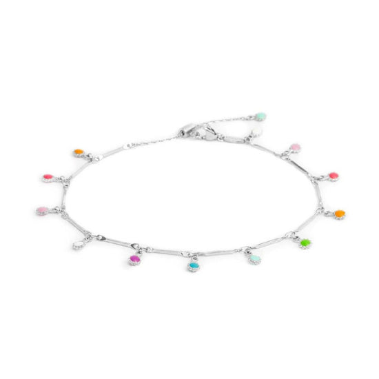 Cavigliera donna Marlù Ankle Party acciaio con barrette e pendenti 20CV083-RGB-1