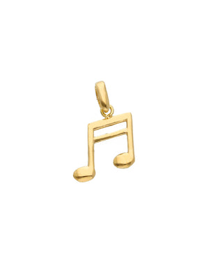 Ciondolo unisex della collezione JOY Gioielli in oro giallo 18 kt a forma di nota musicale 217074