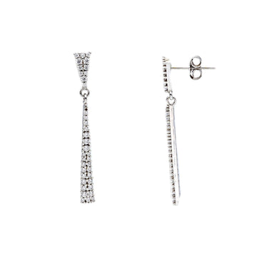 Orecchini pendenti donna JOY Gioielli Oro in oro bianco con zirconi 217633-1