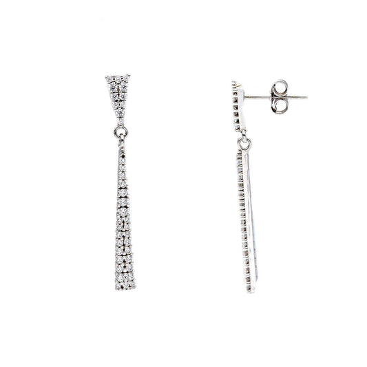 Orecchini pendenti donna JOY Gioielli Oro in oro bianco con zirconi 217633-1