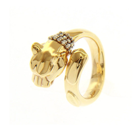 Anello donna JOY Gioielli Oro in oro giallo con pantera e zirconi 218098-1
