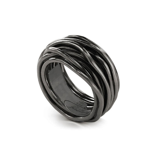 Anello Rubinia Filodellavita  13 fili in argento 925 brunito 21