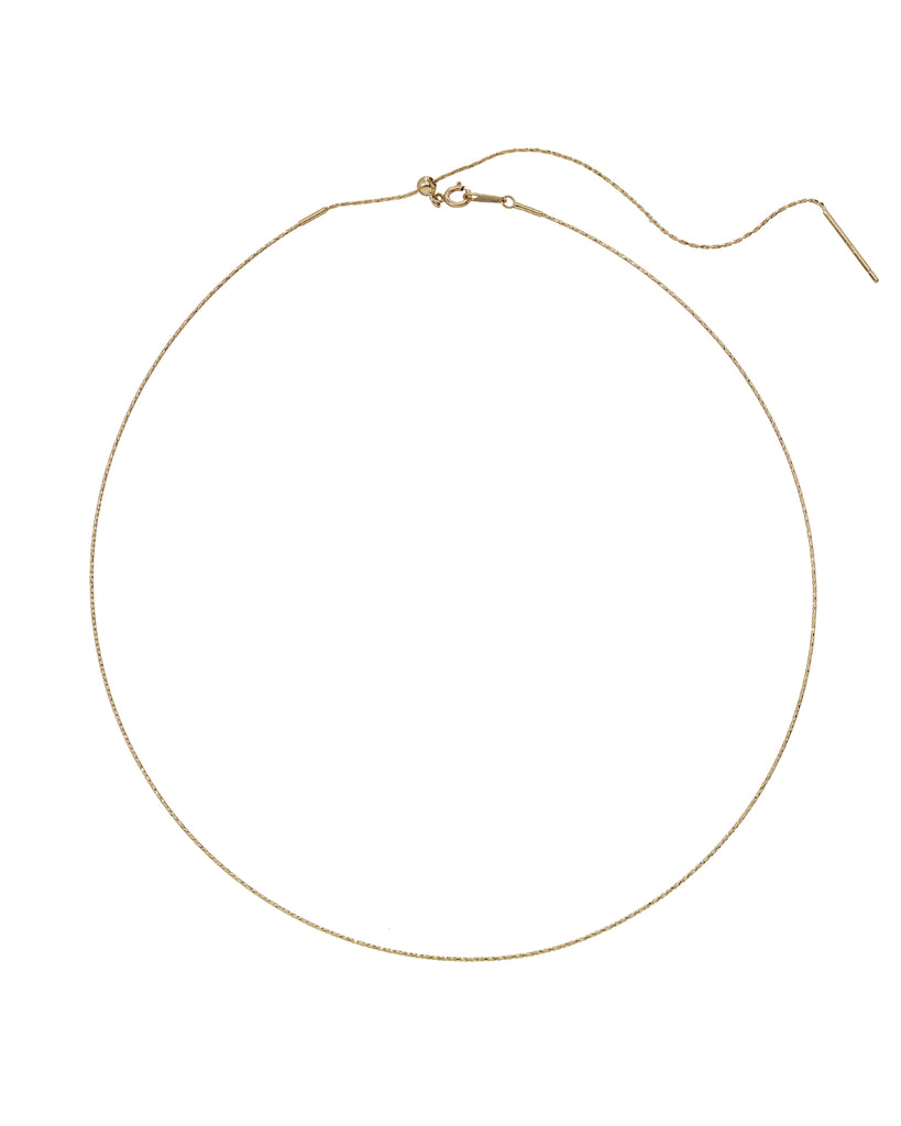 Collana girocollo da donna MagicWire Angel in oro giallo 18kt con un filo singolo 22-C-G-01
