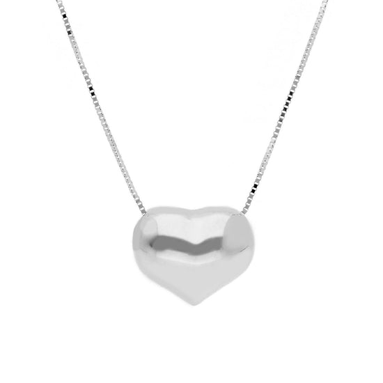 Collana donna JOY Gioielli Oro in oro bianco con cuore 220908-1