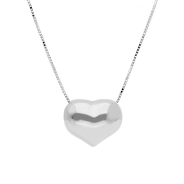Collana donna JOY Gioielli Oro in oro bianco con cuore 220908-1