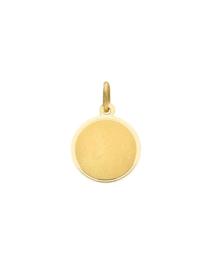Ciondolo unisex della collezione JOY Gioielli in oro giallo 18 kt a forma tonda di 16 mm personalizzabile 221604M16