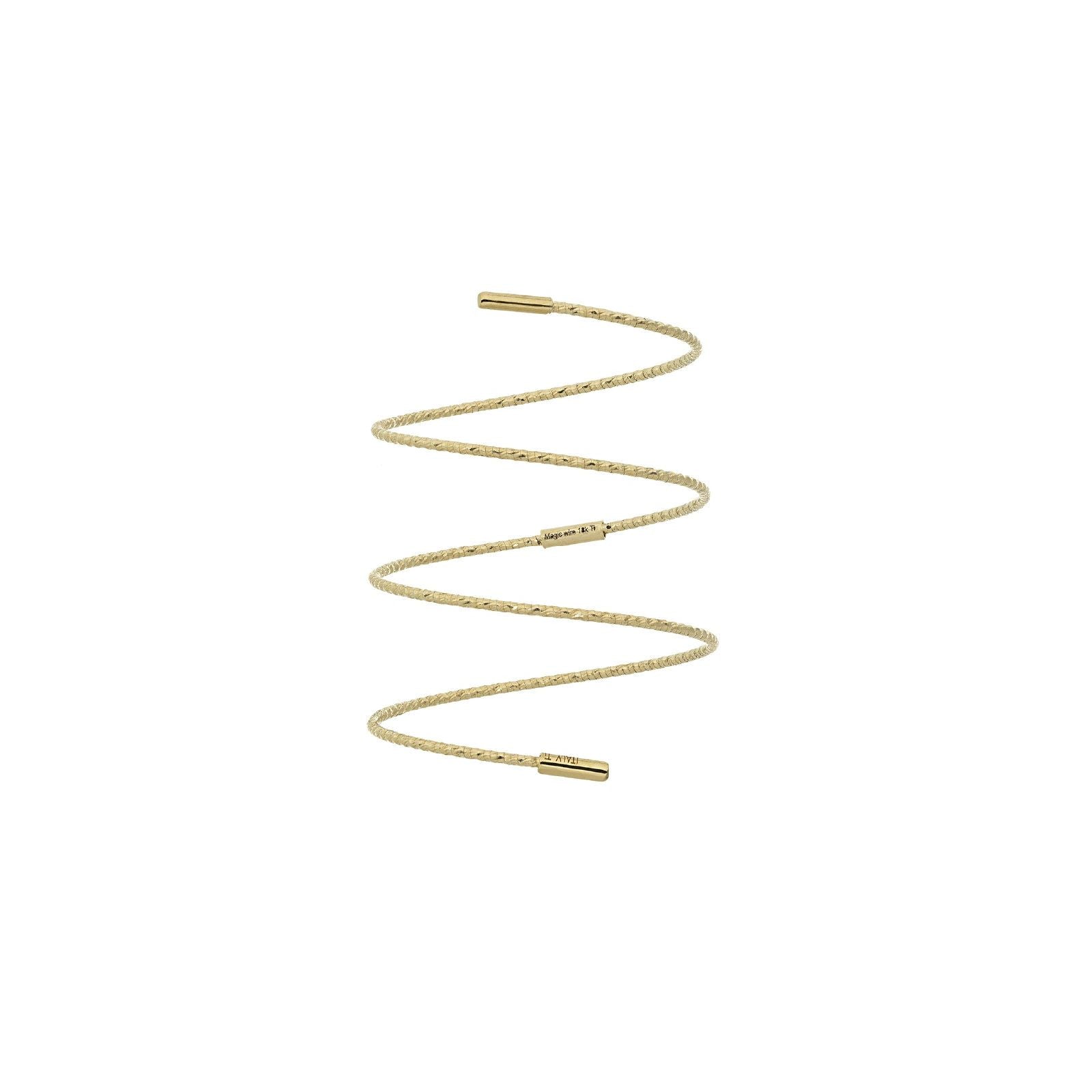 Anello donna MagicWire Angel a mezza spirale con fili allungati in oro giallo 224-AS-G-01-1