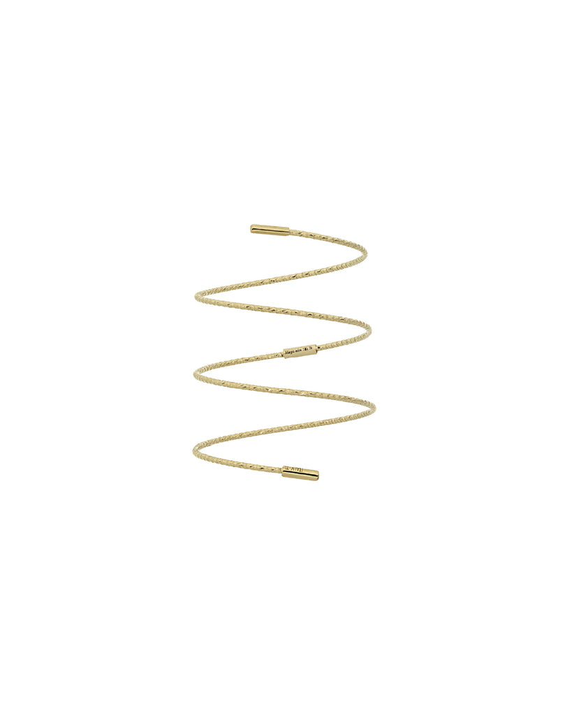 Anello da donna MagicWire Angel in oro giallo 18kt a mezza spirale con fili allungati 224-AS-G-01