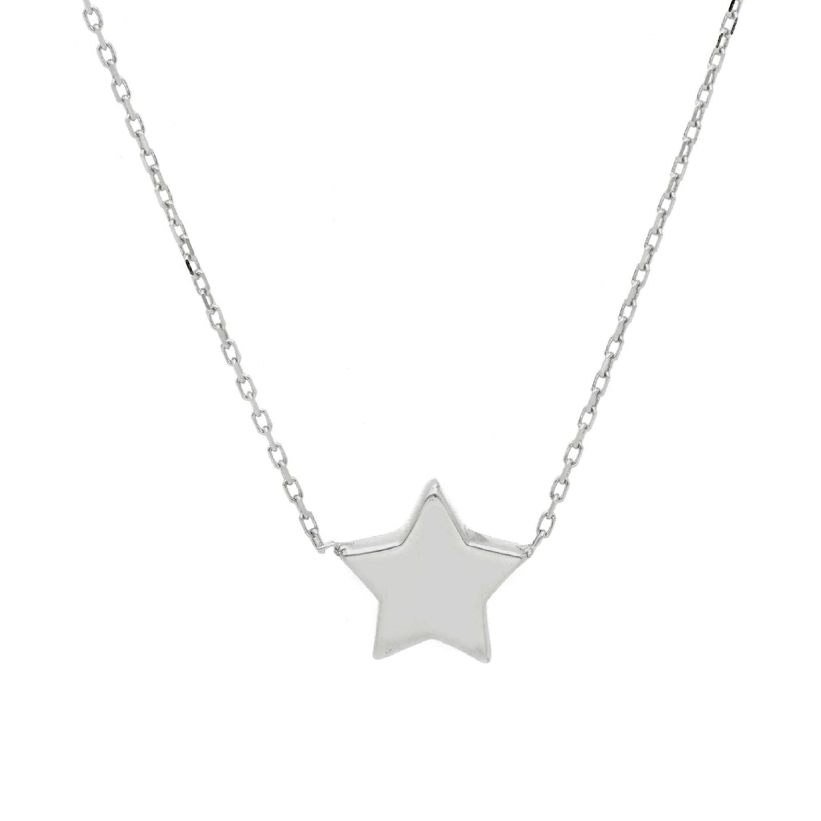 Collana donna JOY Gioielli in oro bianco con stella 225298-1