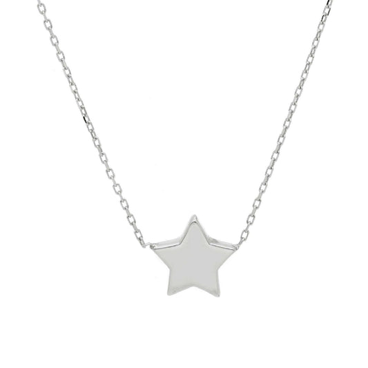 Collana donna JOY Gioielli in oro bianco con stella 225298-1