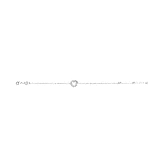 Bracciale catena donna TI SENTO Milano in argento cuore zirconi 23017ZI-2