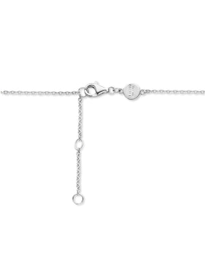 Bracciale catena da donna della collezione TI SENTO Milano in argento 925 e cuore con pavé di zirconi 23017ZI