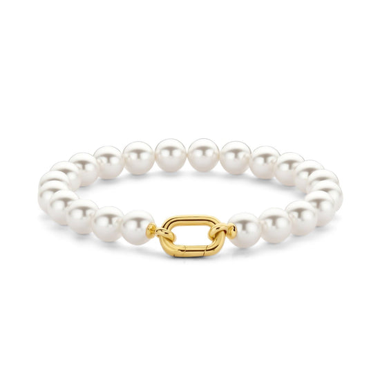 Bracciale con perle donna TI SENTO Milano in argento dorato 23036YP-1