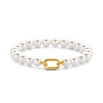 Bracciale con perle donna TI SENTO Milano in argento dorato 23036YP-1