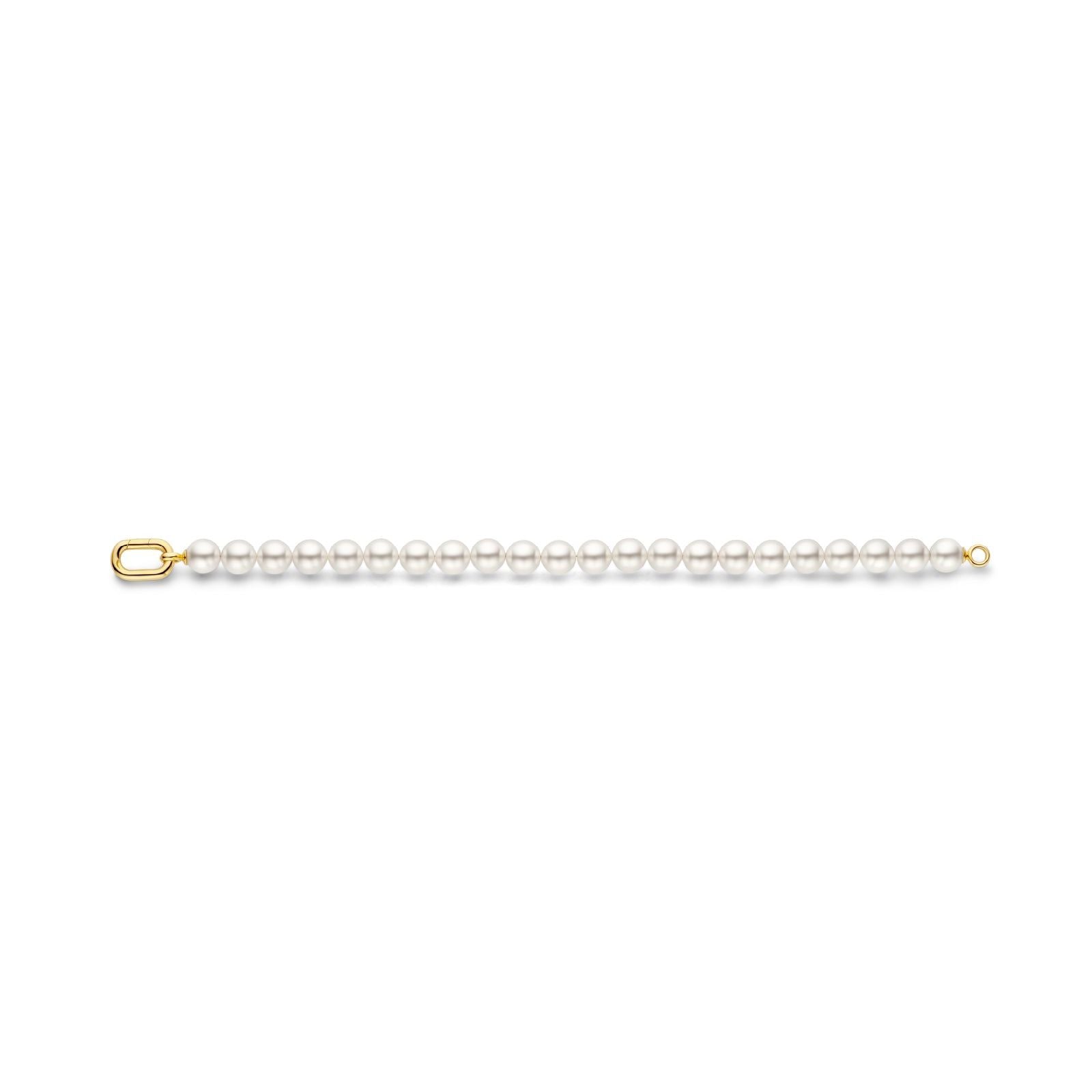 Bracciale con perle donna TI SENTO Milano in argento dorato 23036YP-2