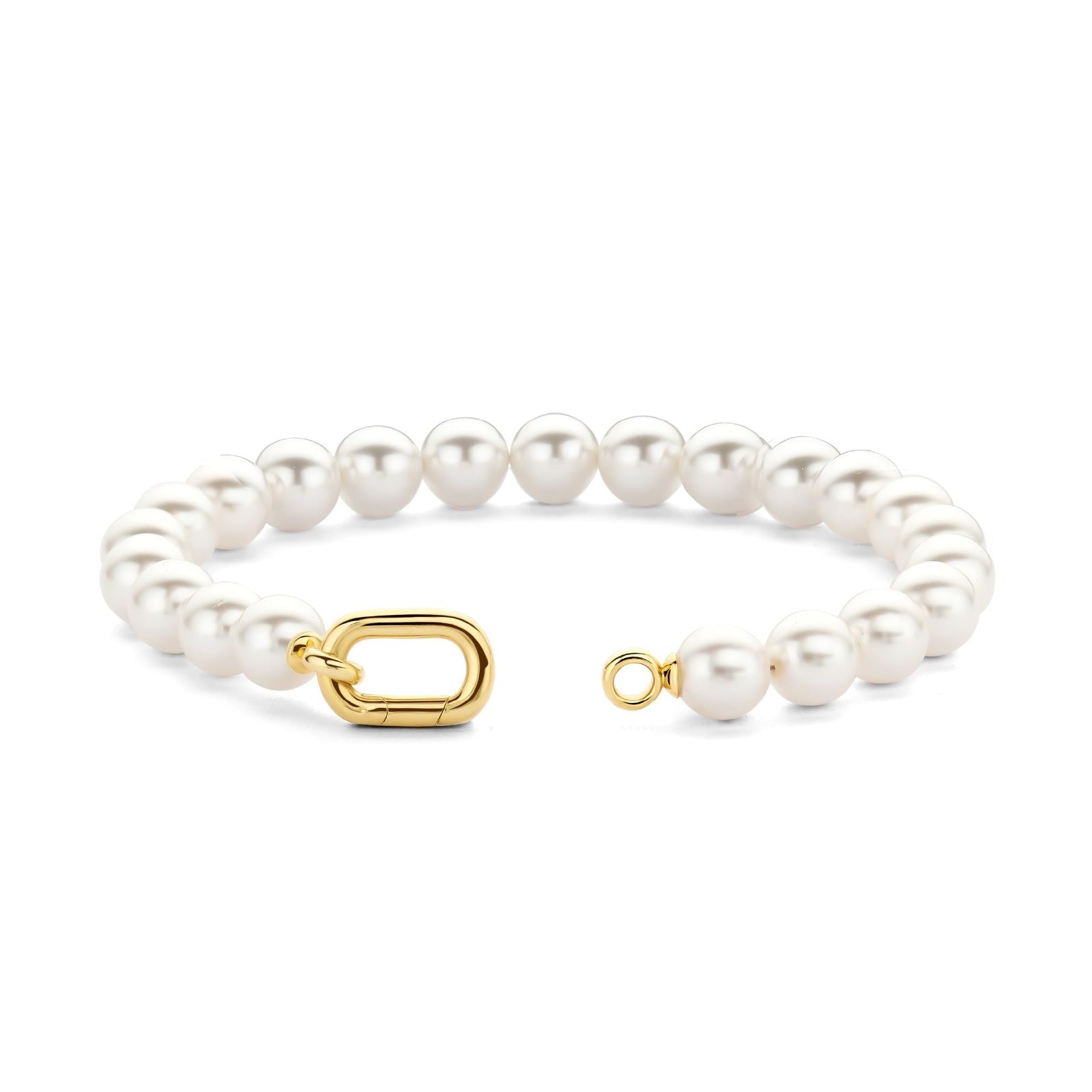 Bracciale con perle donna TI SENTO Milano in argento dorato 23036YP-3