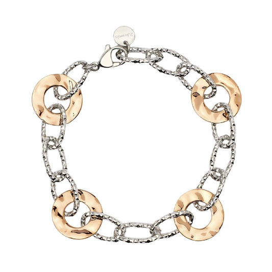 Bracciale donna 2Jewels Mirage in acciaio rosé 4 maglie tonde 232488-1