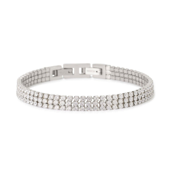 Bracciale tennis donna 2Jewels Youcolors 3 linee di zirconi bianchi di 2mm 232513-1