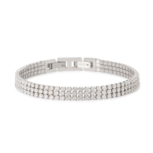 Bracciale tennis donna 2Jewels Youcolors 3 linee di zirconi bianchi di 2mm 232513-1