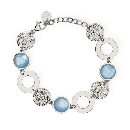 Bracciale donna 2Jewels Dune acciaio con elementi tondi, glass e madreperla 232538-1