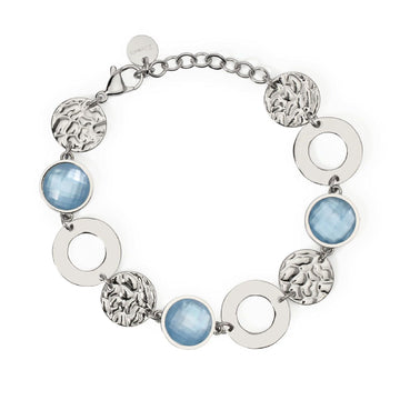 Bracciale donna 2Jewels Dune acciaio con elementi tondi, glass e madreperla 232538-1