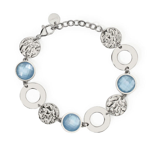 Bracciale donna 2Jewels Dune acciaio con elementi tondi, glass e madreperla 232538-1