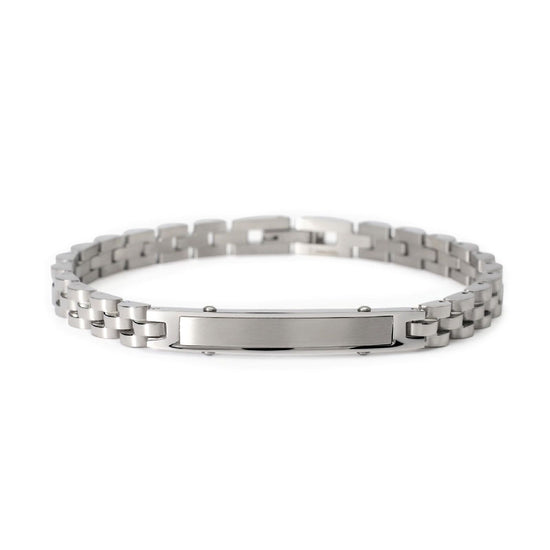 Bracciale uomo 2Jewels Type in acciaio con piastra centrale 232559-1