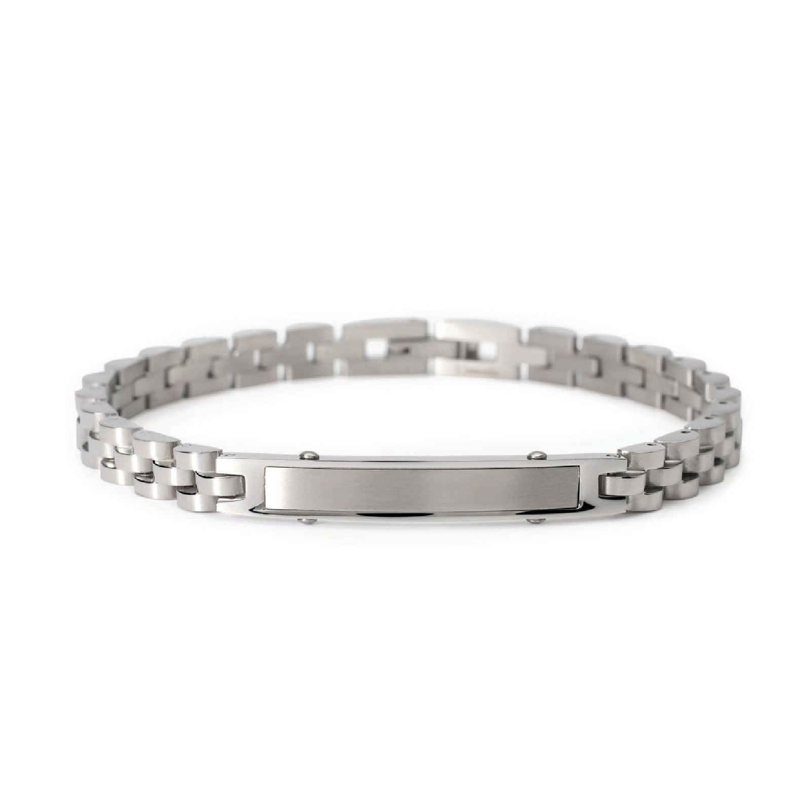 Bracciale uomo 2Jewels Type in acciaio con piastra centrale 232559-1
