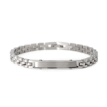 Bracciale uomo 2Jewels Type in acciaio con piastra centrale 232559-1