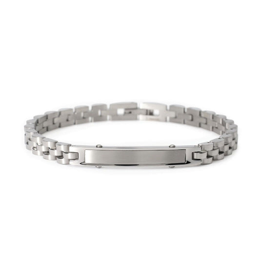 Bracciale uomo 2Jewels Type in acciaio con piastra centrale 232559-1