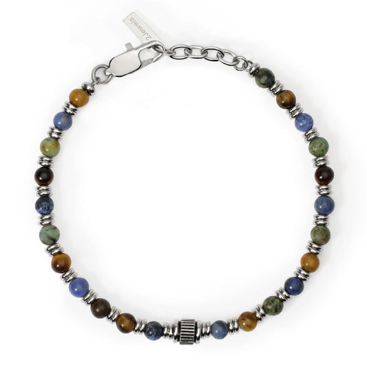 Bracciale uomo 2Jewels Original acciaio pietre preziose e elemento 232561-1